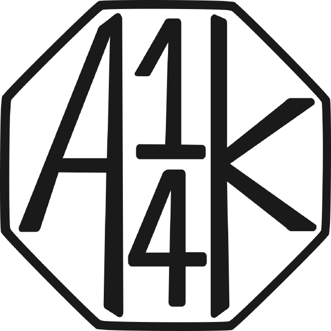 The A14K stamp logo.